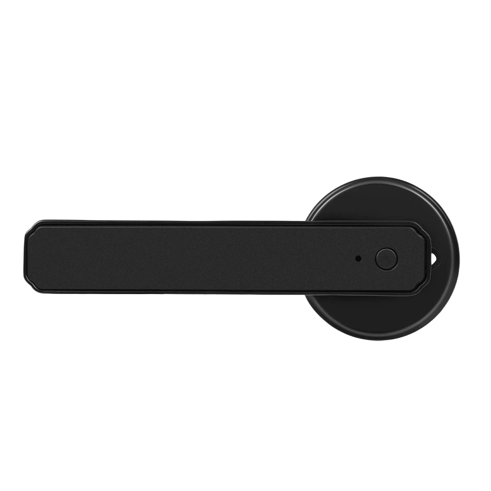 Smart Door Handle Lock with Fingerprint, Password, IC Card and Key Unlock-black / United States