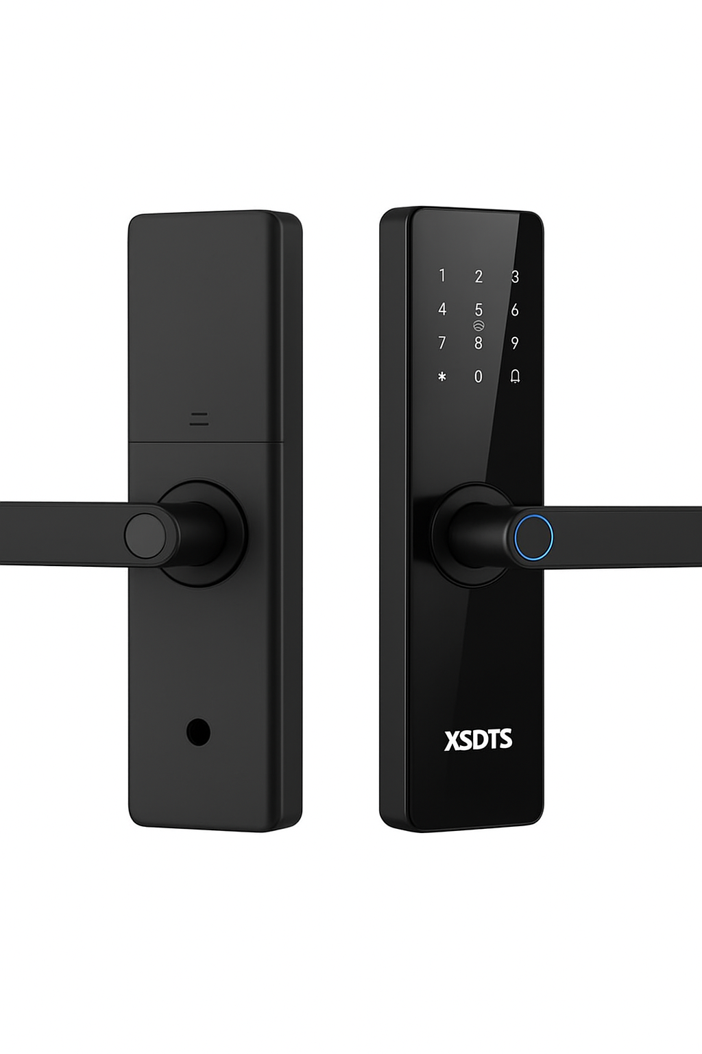 Smart Door Lock With Electronic Biometric Fingerprint Smart Card Password Key Unlock USB Tuya APP Emergency Charge lock