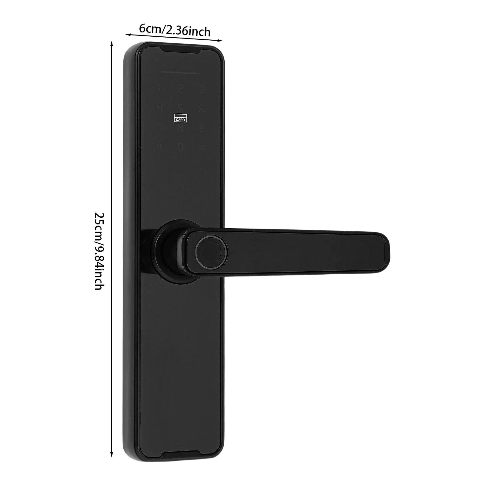 Smart Door Lock with Fingerprint & WiFi Access-black / GERMANY