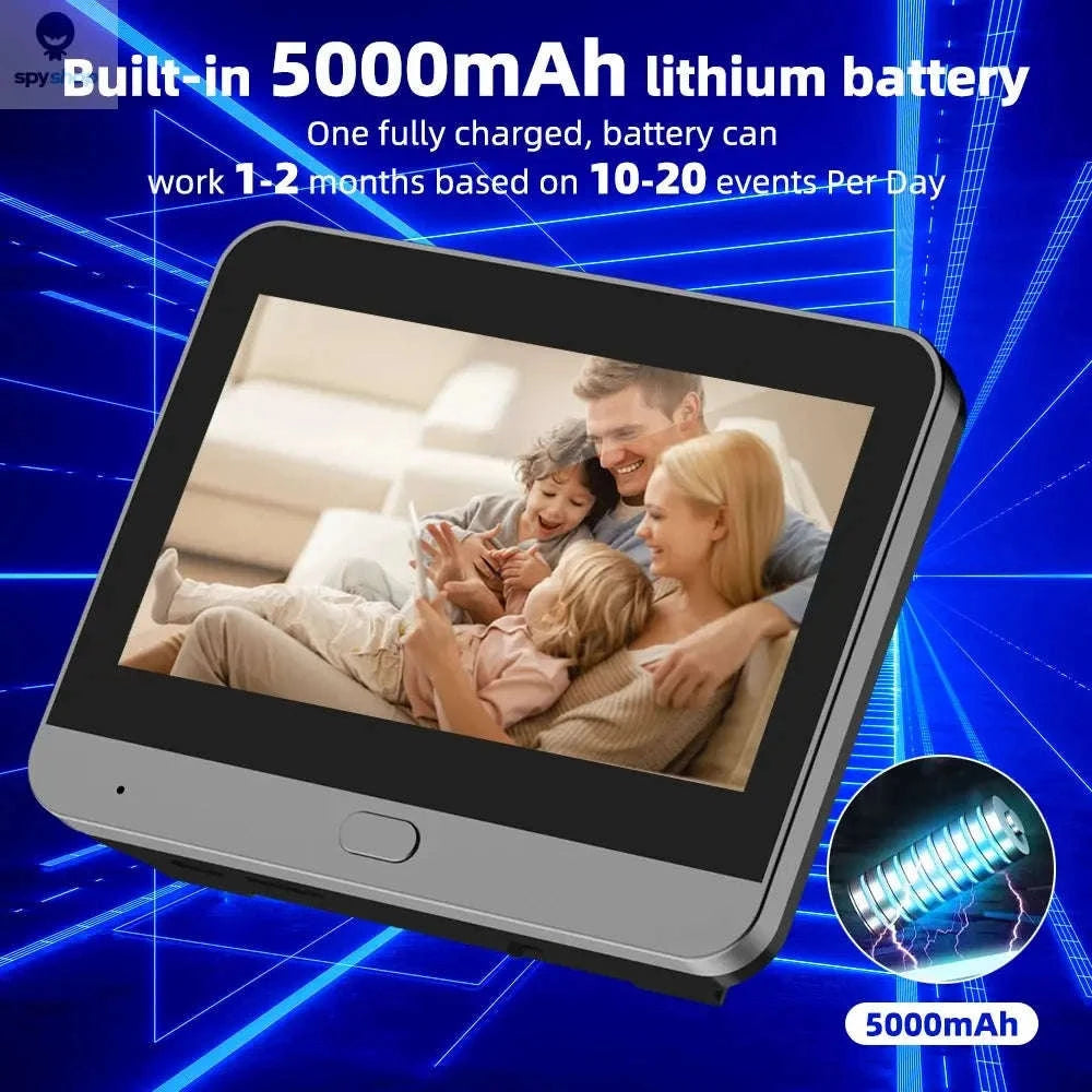 Smart Doorbell Camera – 3MP WiFi Video Doorbell with Monitor and Night Vision-PD8A Door Cam 32G