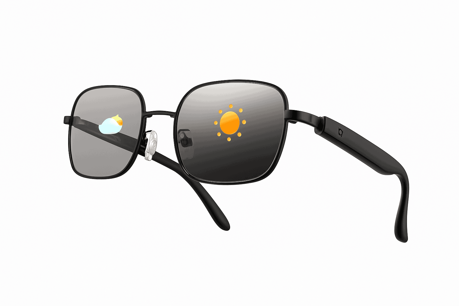 Smart Glasses with Real-Time Translation and Auto-Tinting Lenses-black / United States