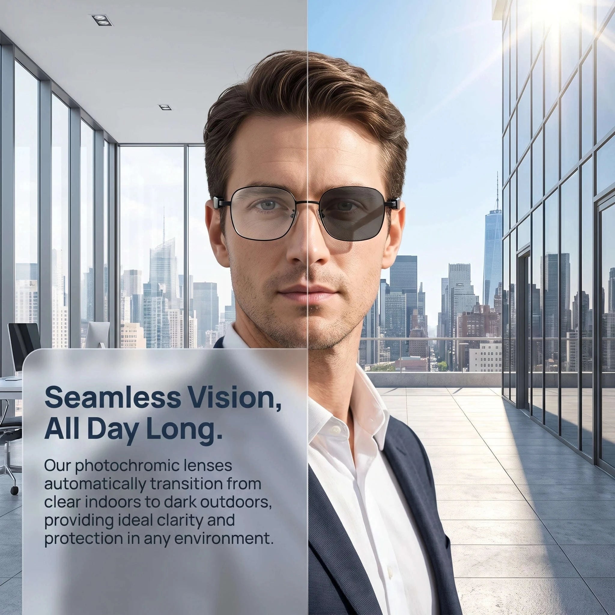 Smart Glasses with Real-Time Translation and Auto-Tinting Lenses-black / United States