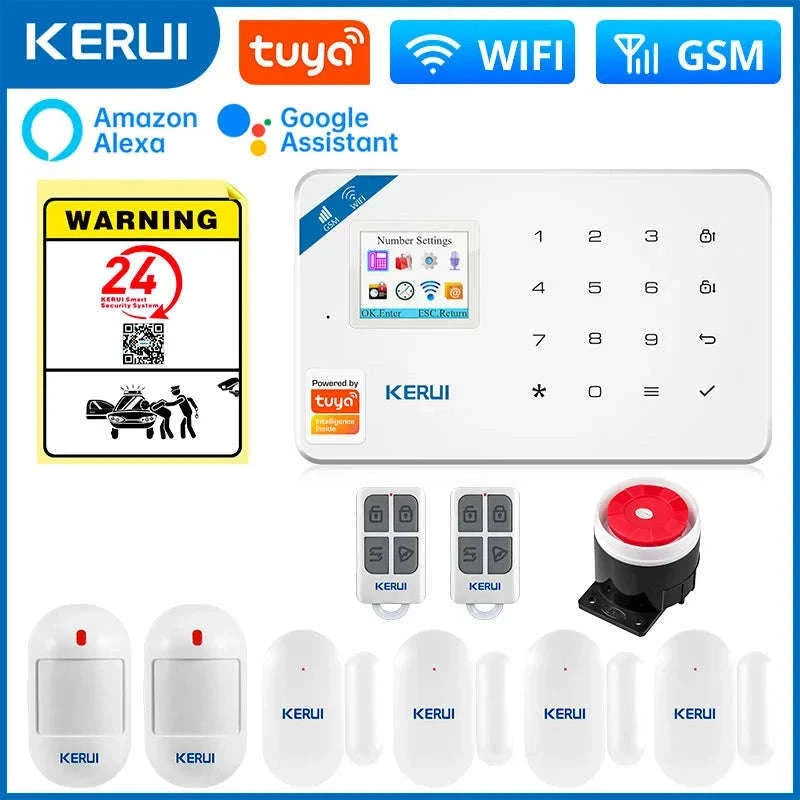 Smart Home Security Alarm System with WiFi, GSM and App Control-Only Alarm Panel / US Plug