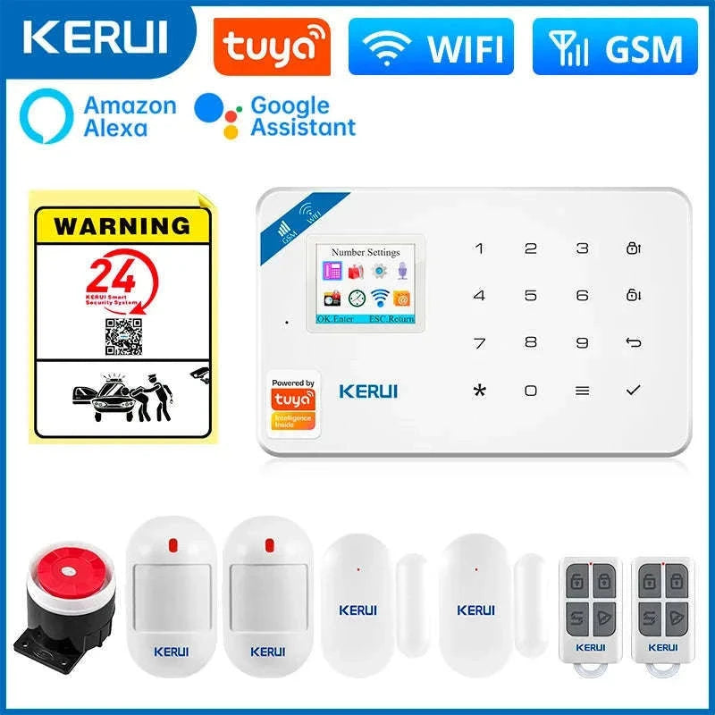 Smart Home Security Alarm System with WiFi, GSM and App Control-Only Alarm Panel / US Plug