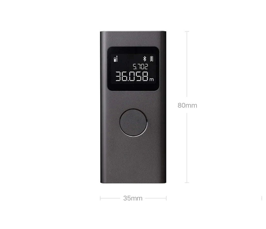Smart Laser Distance Measure with App Control & LCD Display-GRAY