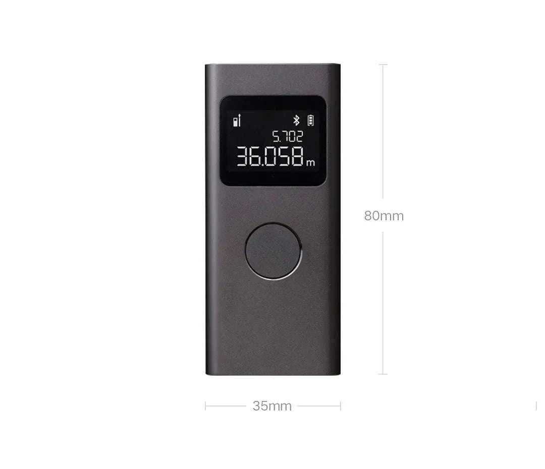 Smart Laser Distance Measure with App Control & LCD Display-GRAY