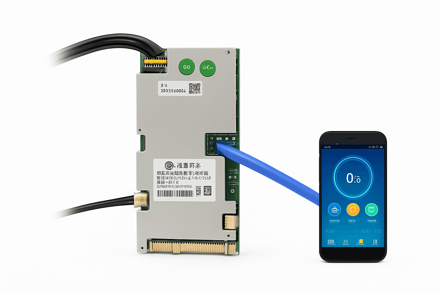 Smart LiFePO4 BMS with Bluetooth Balance Board 40A-100A for E-Bike-40A UART BT / 3.2V LFP / China Mainland