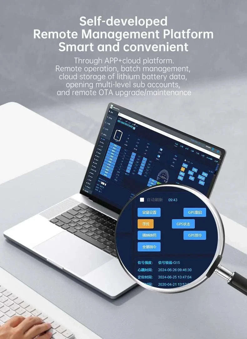 Smart LiFePO4 BMS with Bluetooth Balance Board 40A-100A for E-Bike-40A UART BT / 3.2V LFP / China Mainland