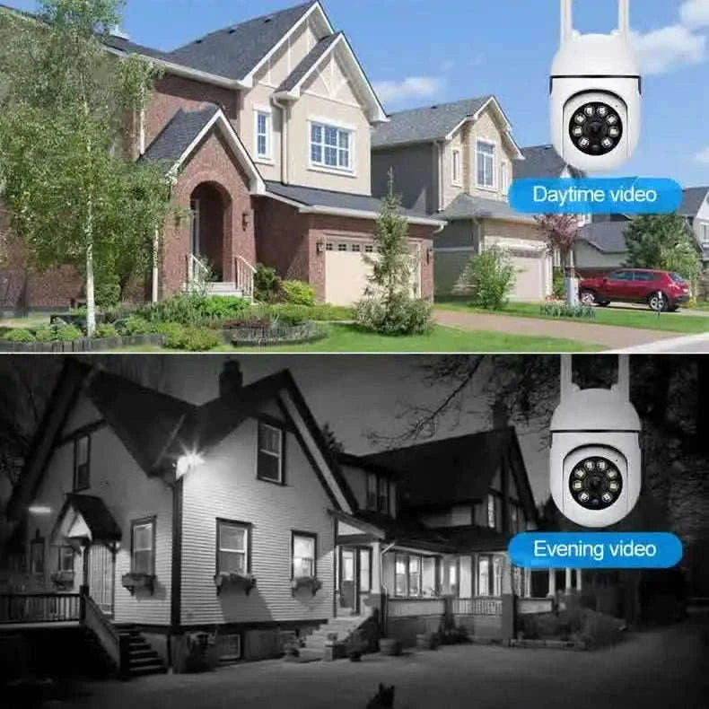 Smart Outdoor WiFi Security Camera 1080P Color Night Vision 2-Way Audio-EU Plug