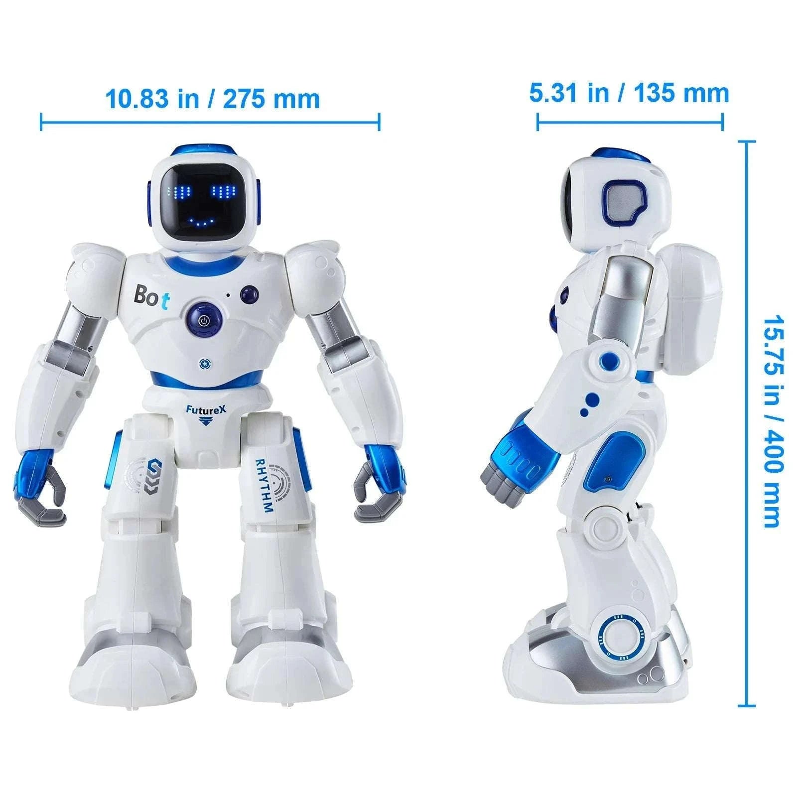 Smart RC Robot Toy with App Control, Voice Commands & Programming-White / CZECH REPUBLIC