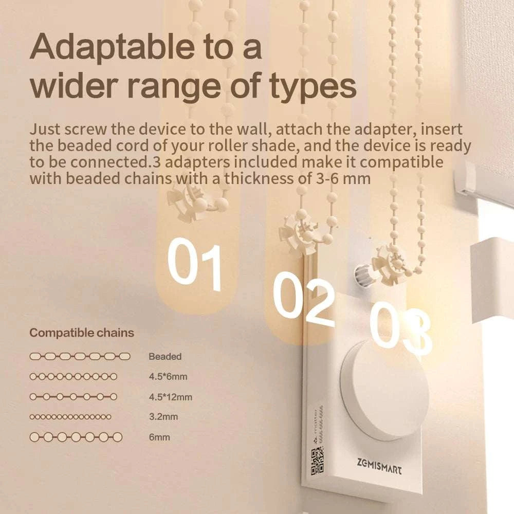 Smart Roller Shade Driver with Matter Thread & Voice Control-Driver with remote / United States
