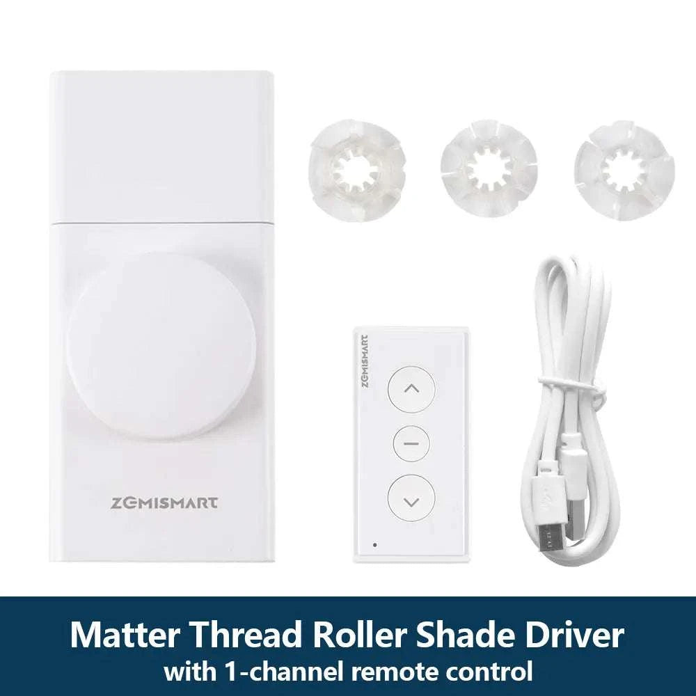 Smart Roller Shade Driver with Matter Thread & Voice Control-Driver with remote / United States