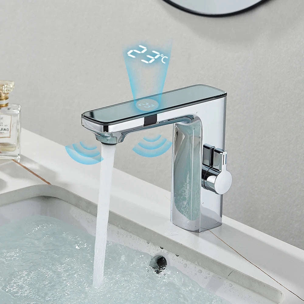 Smart Sensor Basin Faucet-Brushed Grey / CHINA