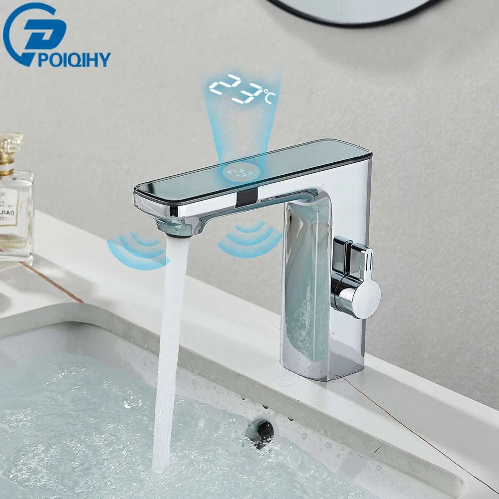 Smart Sensor Basin Faucet-Brushed Grey / CHINA
