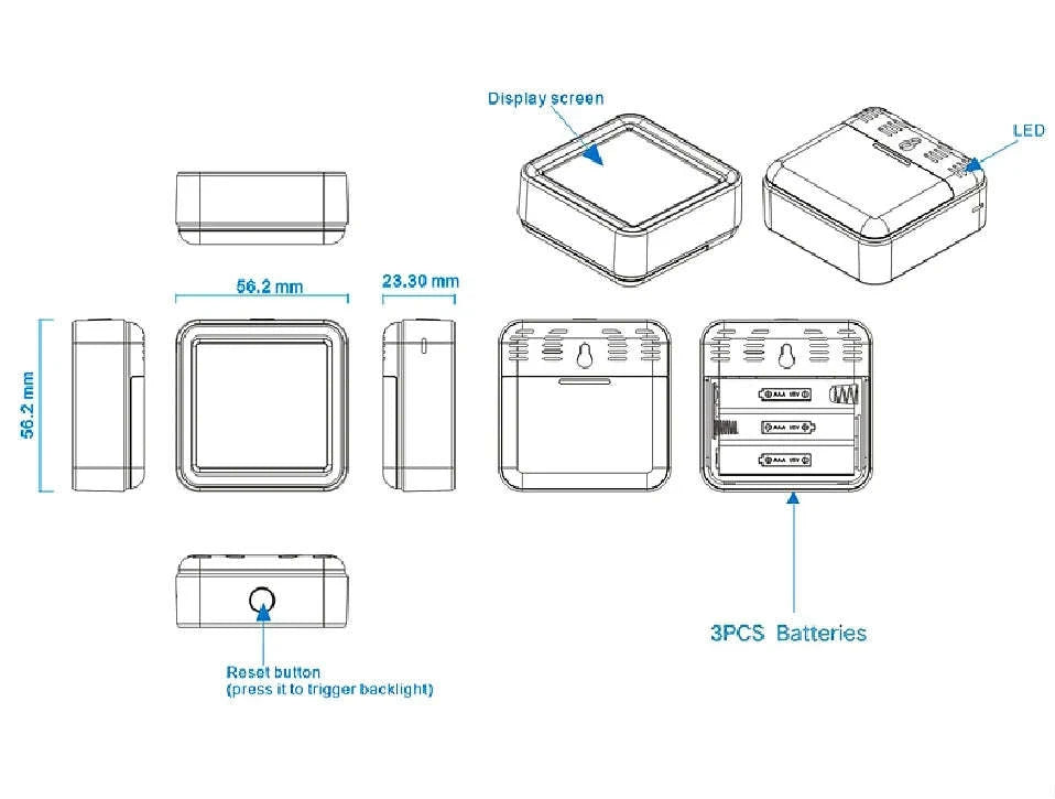 Smart Temperature & Humidity Sensor-Zigbee Version