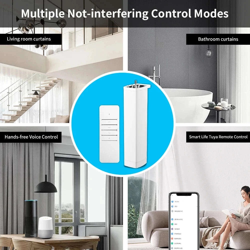 Smart Tuya Electric Curtain Motor with 40KG Capacity-US PLUG (ZIGBEEI) / Motors and remote