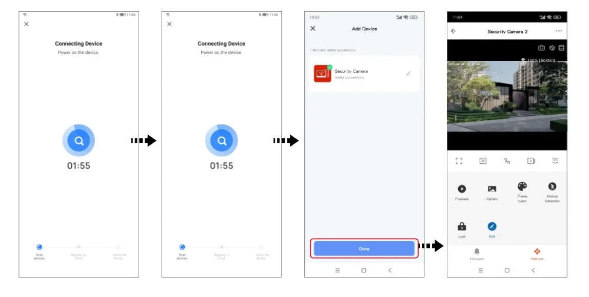 Smart Video Intercom 7" 1080P Screen-4 monitors 1doorbell / spain