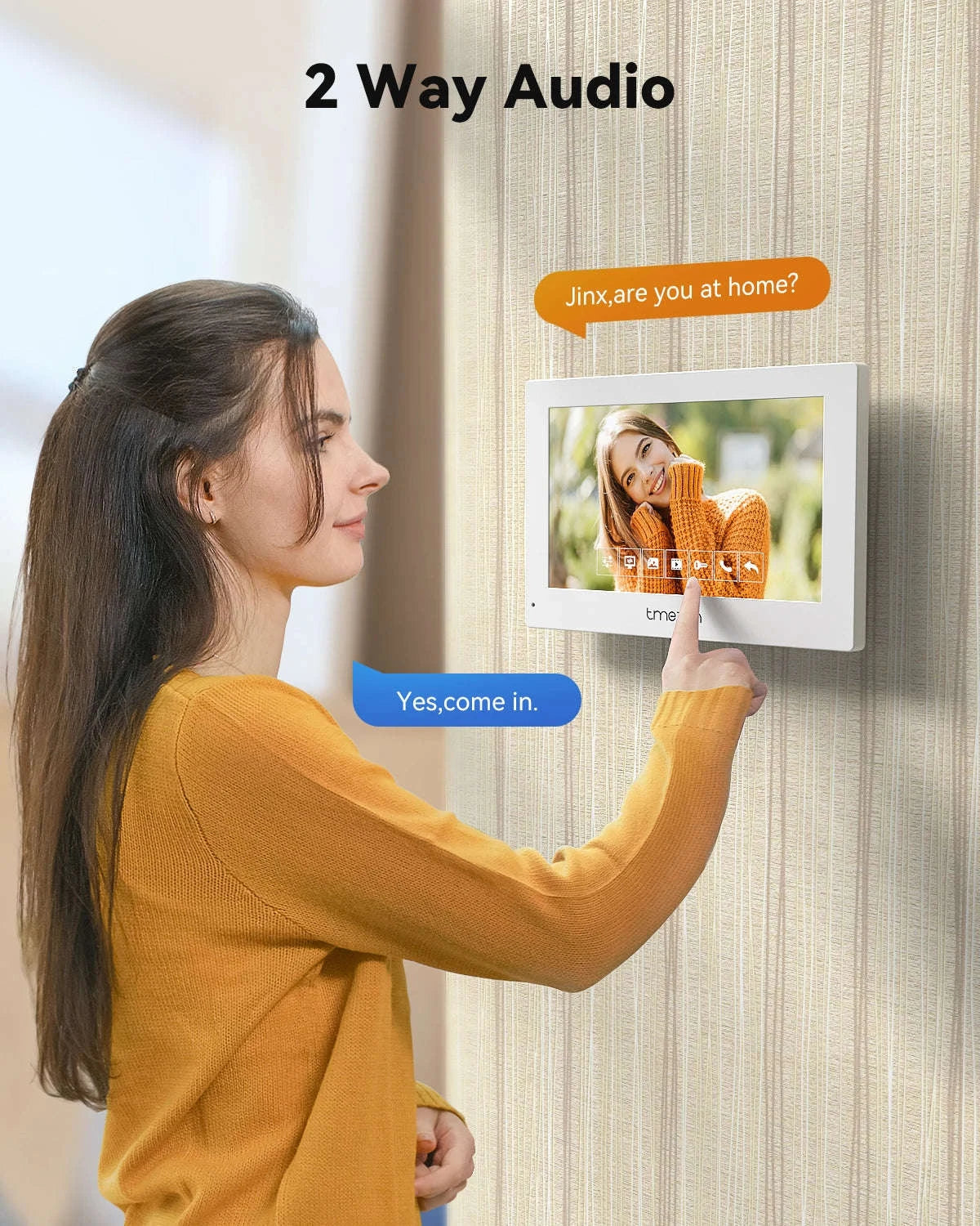 Smart Video Intercom 7" 1080P Screen-4 monitors 1doorbell / spain