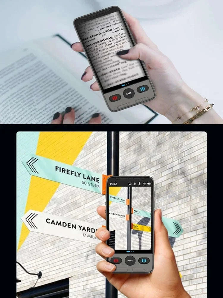 Smart Voice Translator with Touch Screen, HD Camera and Offline Mode-Grey / China Mainland