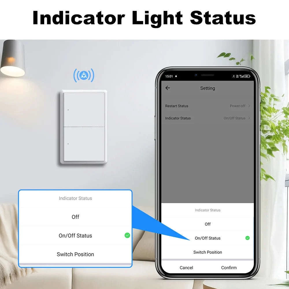 Smart Wall Light Switch (1–4 Gangs)-4gang / CHINA
