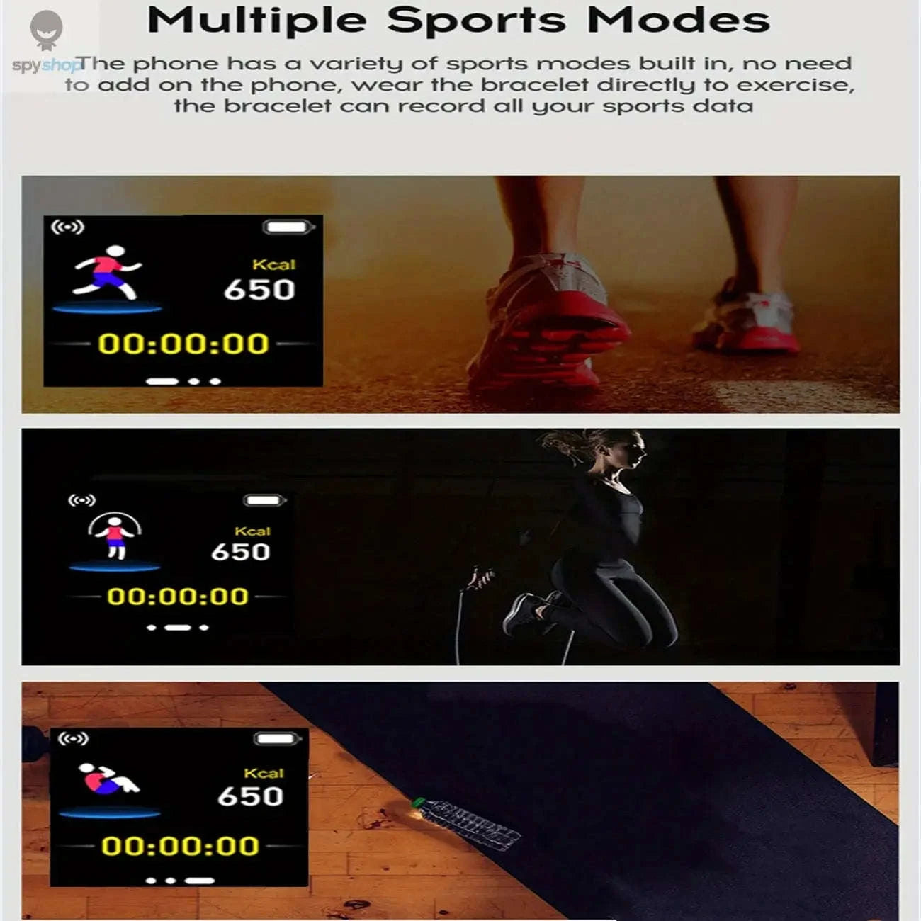 Smart Wearable Tech Watch for Daily Activity-Y68 Silvery