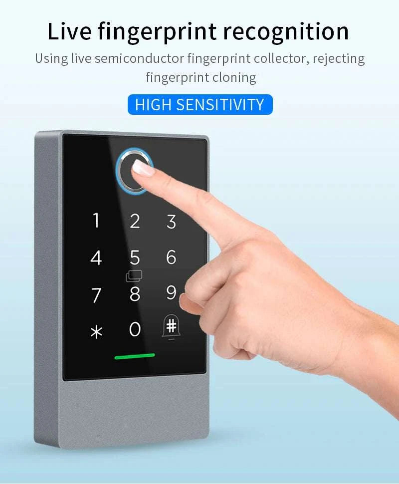 Smart WiFi & Bluetooth Door Lock Keypad with App Control Access-K3QW