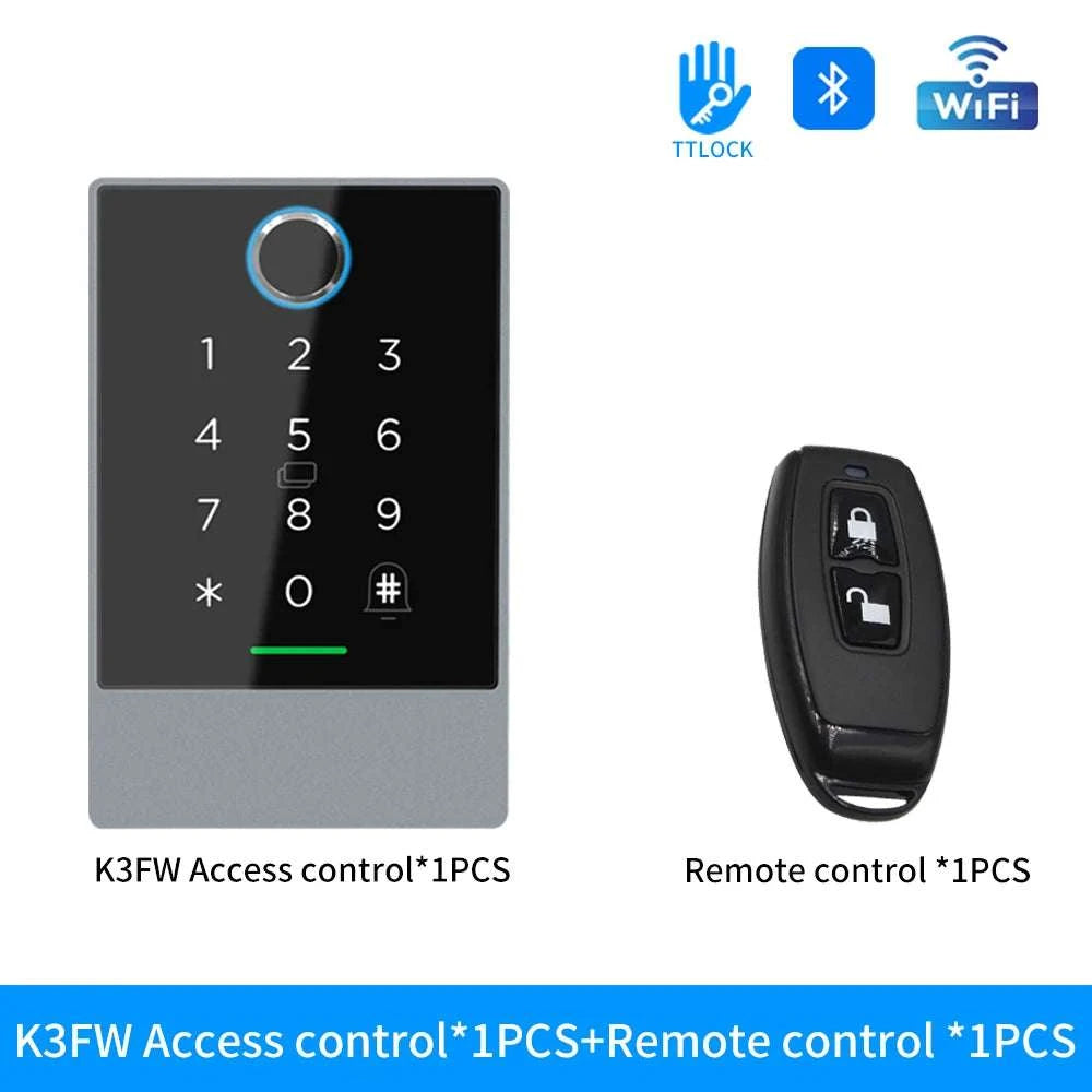Smart WiFi & Bluetooth Door Lock Keypad with App Control Access-K3QW
