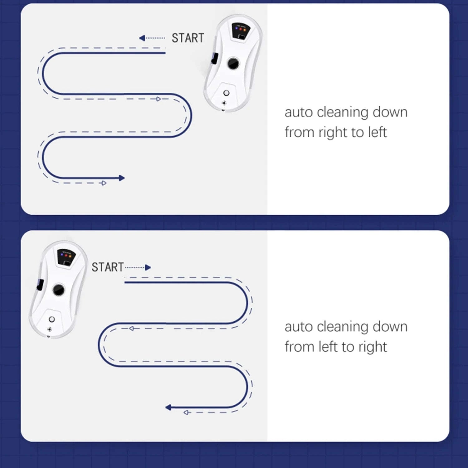 Smart Window Cleaning Robot 5600Pa with Ultrasonic Spray & Remote-WHITE / EU / france|Yes