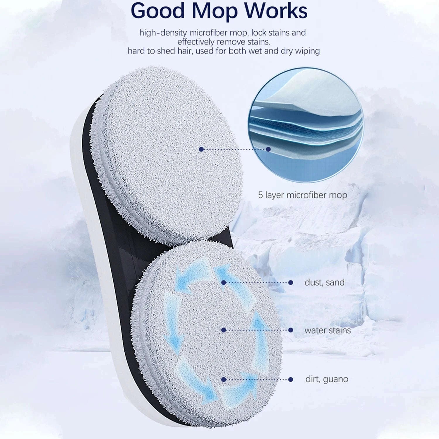 Smart Window Cleaning Robot 5600Pa with Ultrasonic Spray & Remote-WHITE / EU / france|Yes