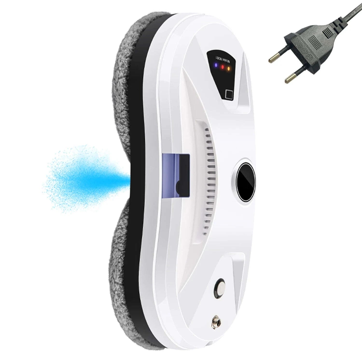 Smart Window Cleaning Robot 5600Pa with Ultrasonic Spray & Remote-WHITE / EU / france|Yes