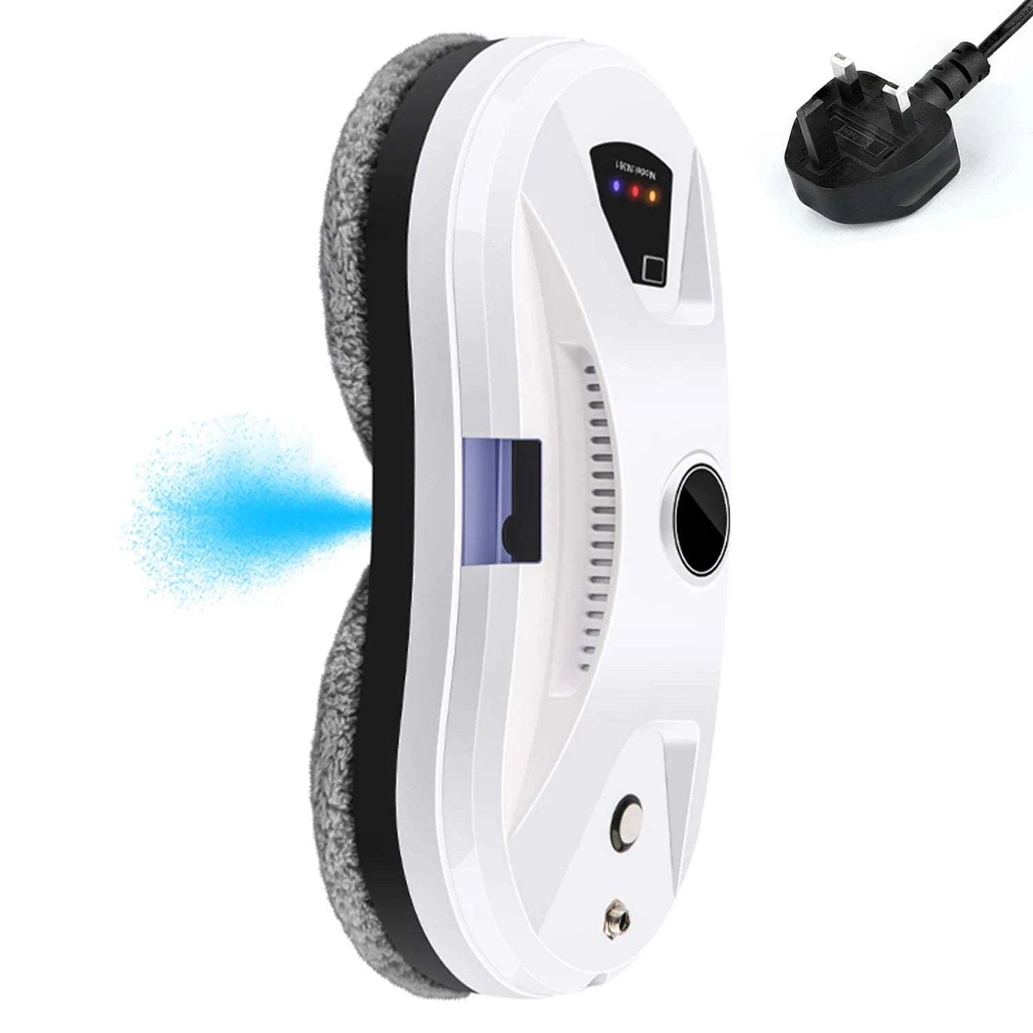 Smart Window Cleaning Robot 5600Pa with Ultrasonic Spray & Remote-WHITE / EU / france|Yes