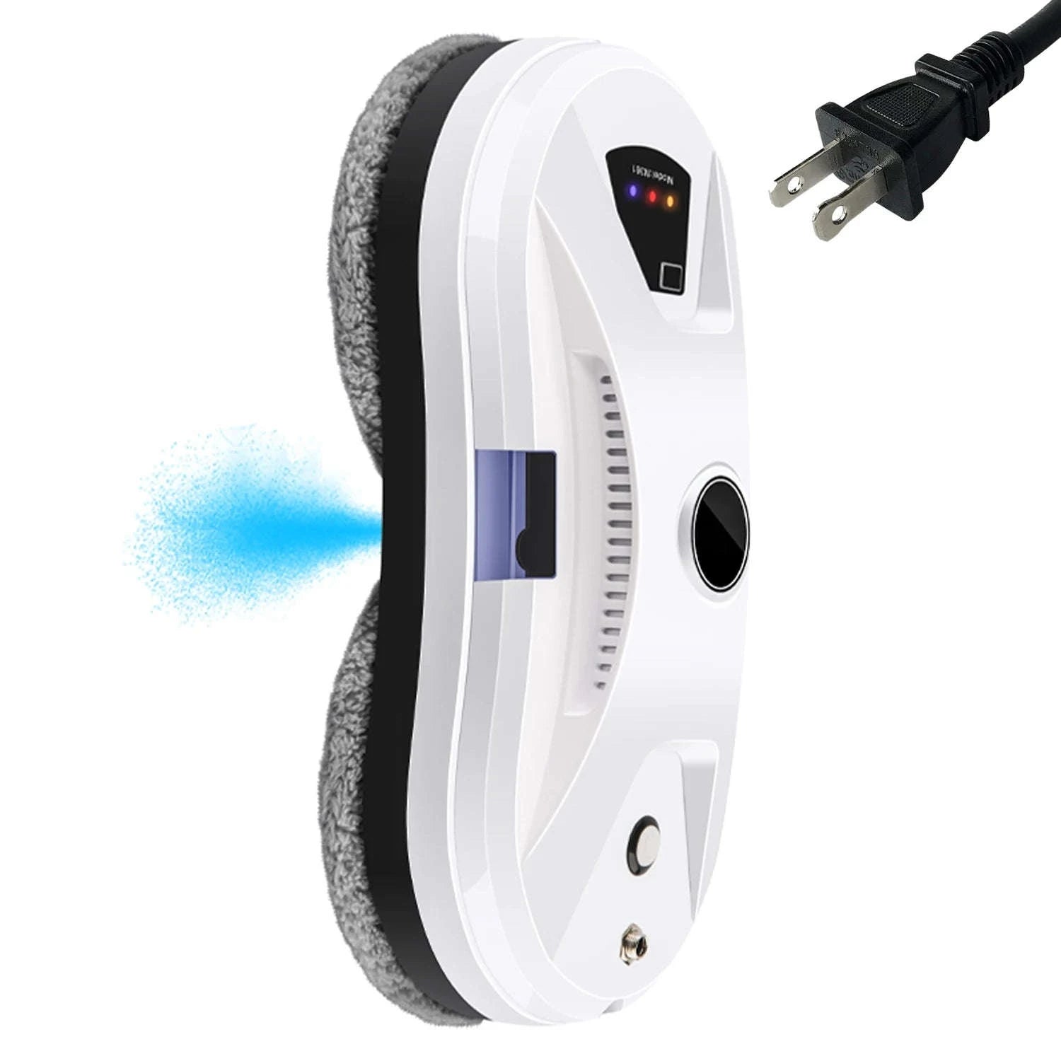 Smart Window Cleaning Robot 5600Pa with Ultrasonic Spray & Remote-WHITE / EU / france|Yes