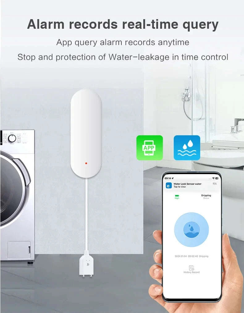 Smart Zigbee Water Leak Detector-2PCS