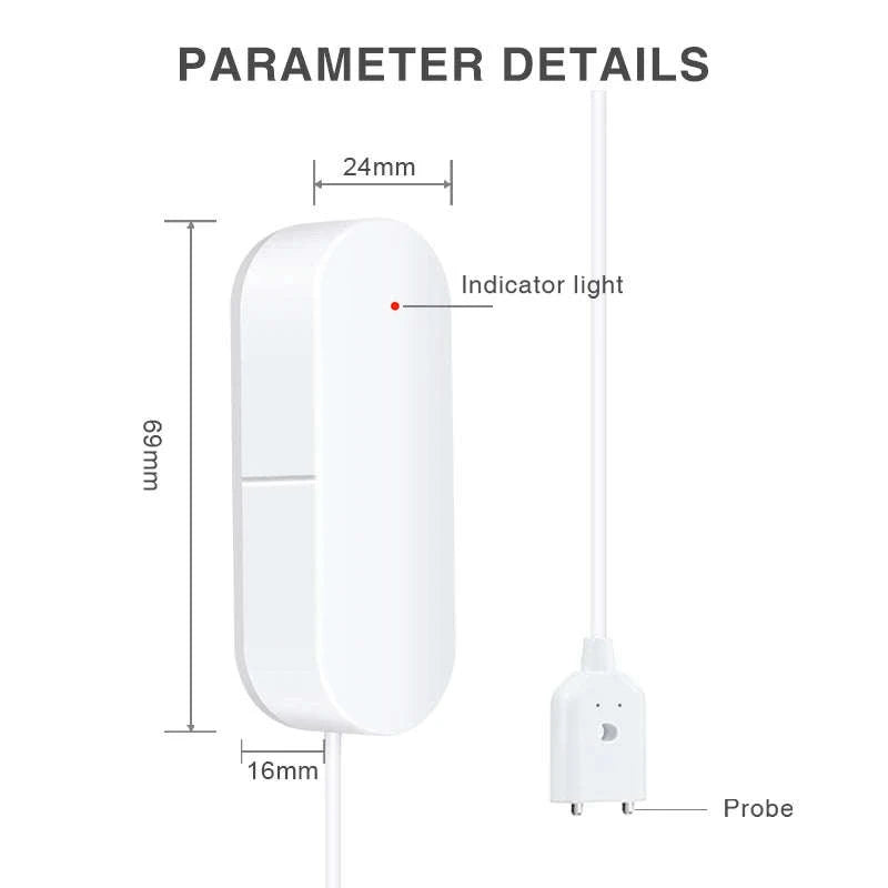 Smart Zigbee Water Leak Detector-2PCS