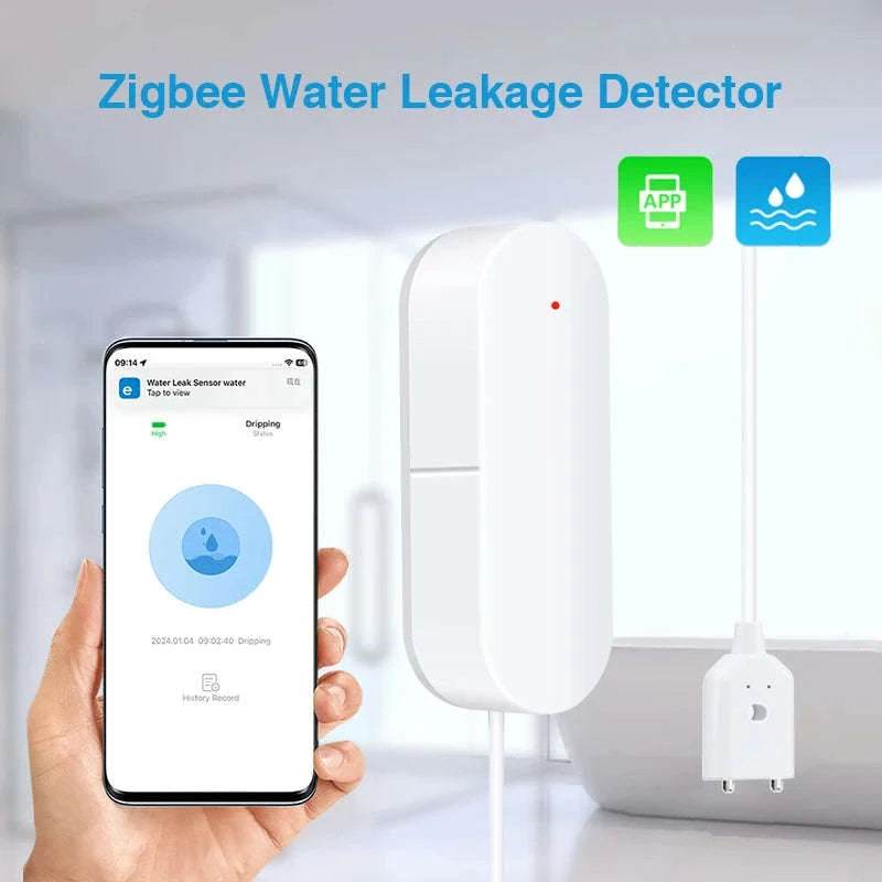 Smart Zigbee Water Leak Detector-2PCS
