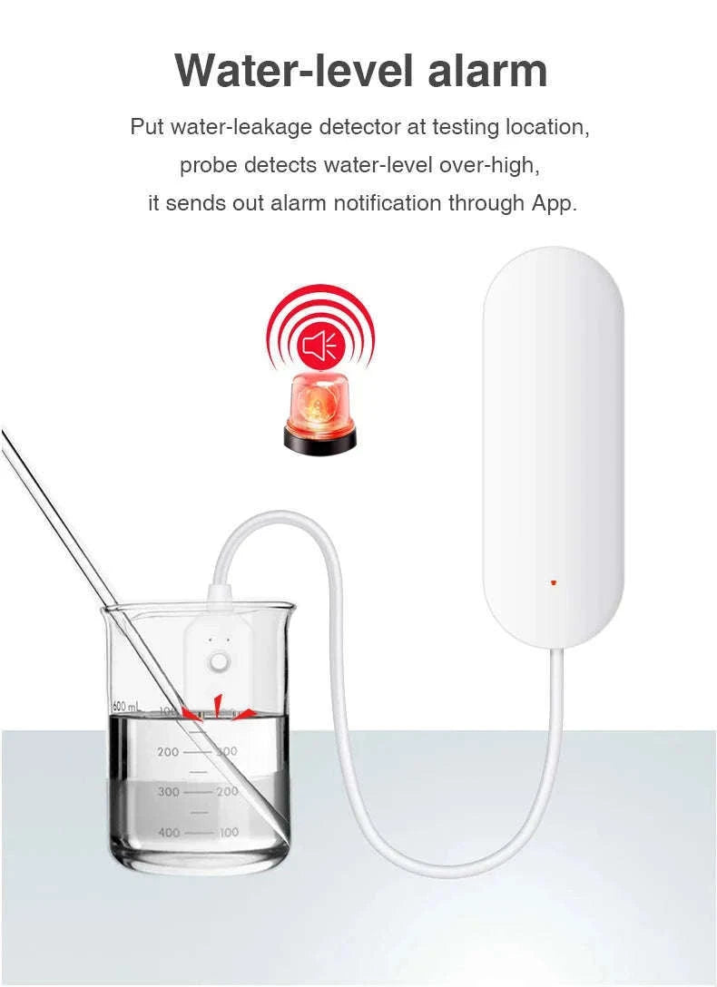 Smart Zigbee Water Leak Detector for Home Protection-2PCS