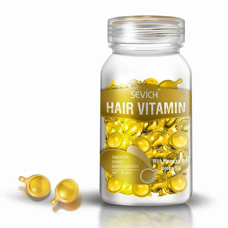 Smooth Silky Hair Vitamin Capsules with Keratin Complex-