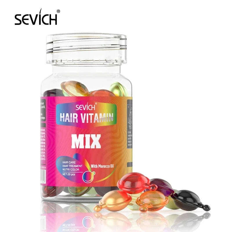Smooth Silky Hair Vitamin Capsules with Keratin Complex-