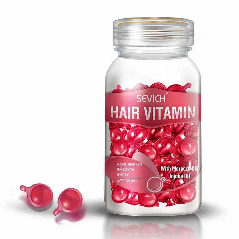 Smooth Silky Hair Vitamin Capsules with Keratin Complex-