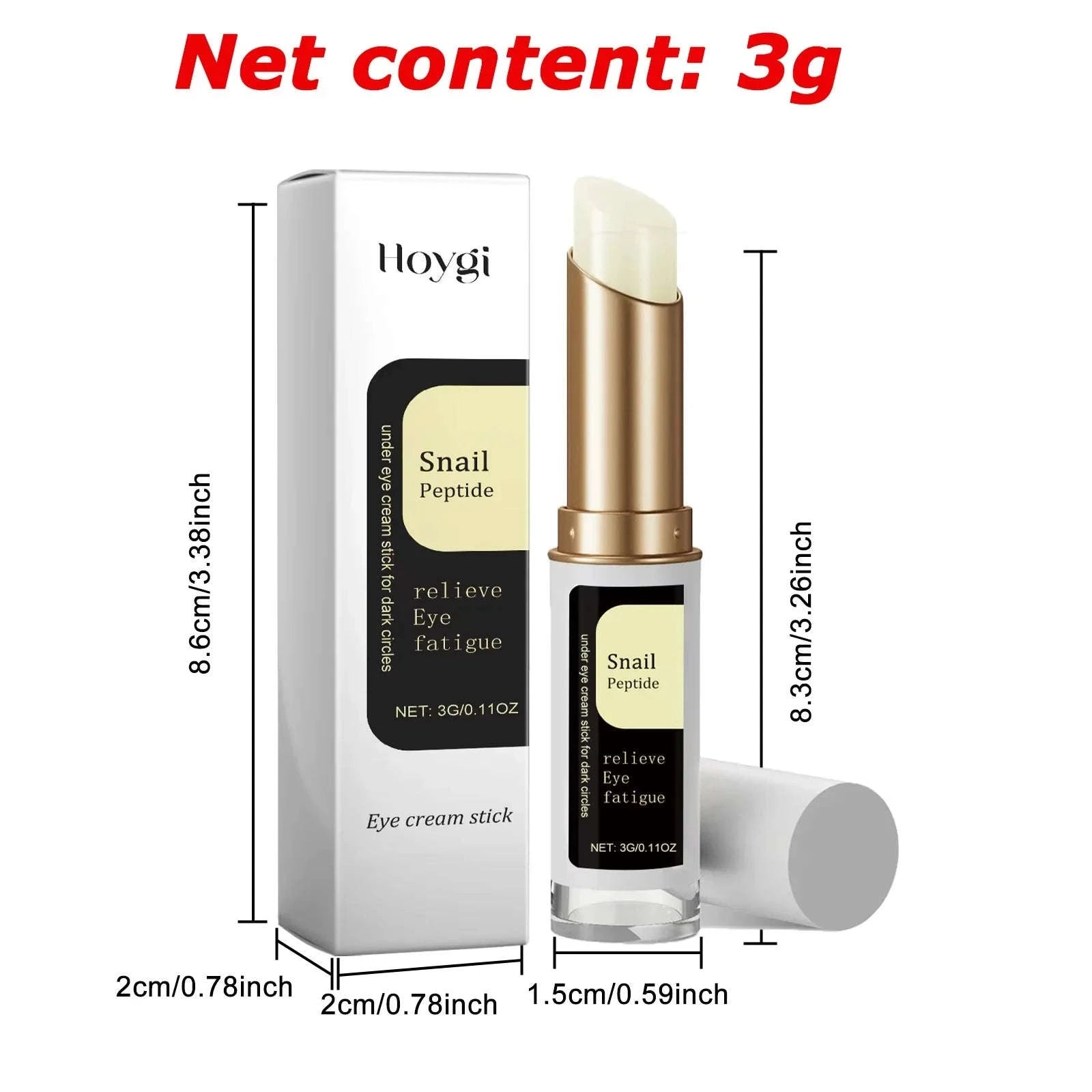 Snail Essence Eye Cream Stick for Dark Circles & Fine Lines-Default Title