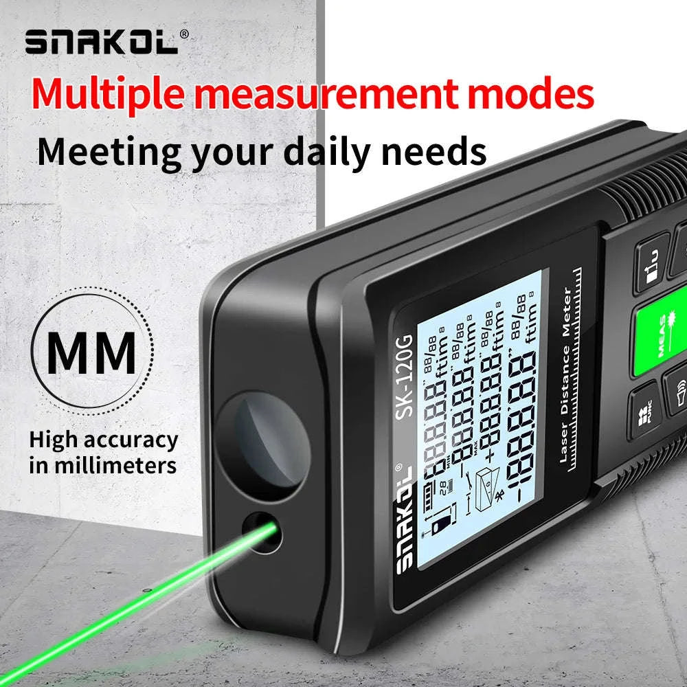 Snakol Laser Tape Measure with Red & Green Laser Precision-SK-50G