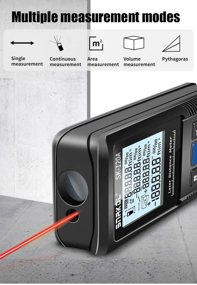 Snakol Laser Tape Measure with Red & Green Laser Precision-SK-50G