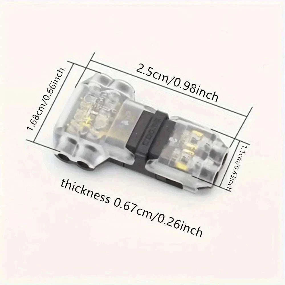 Snap-In Wire Connector T2 Quick Terminal Joiners-5pcs