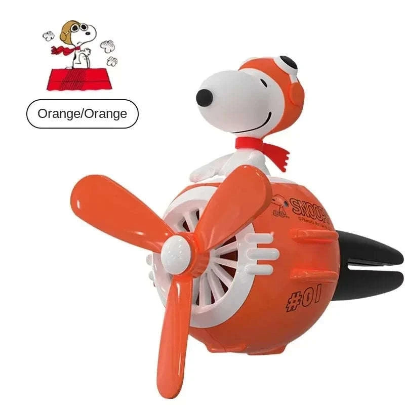 Snoopy Air Freshener Flying Propeller Pilot Series Car Decor-white