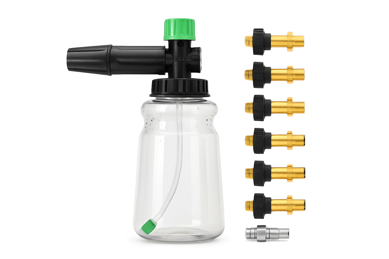 Snow Foam Cannon for Pressure Washer with 1L Bottle and Adapter Options
