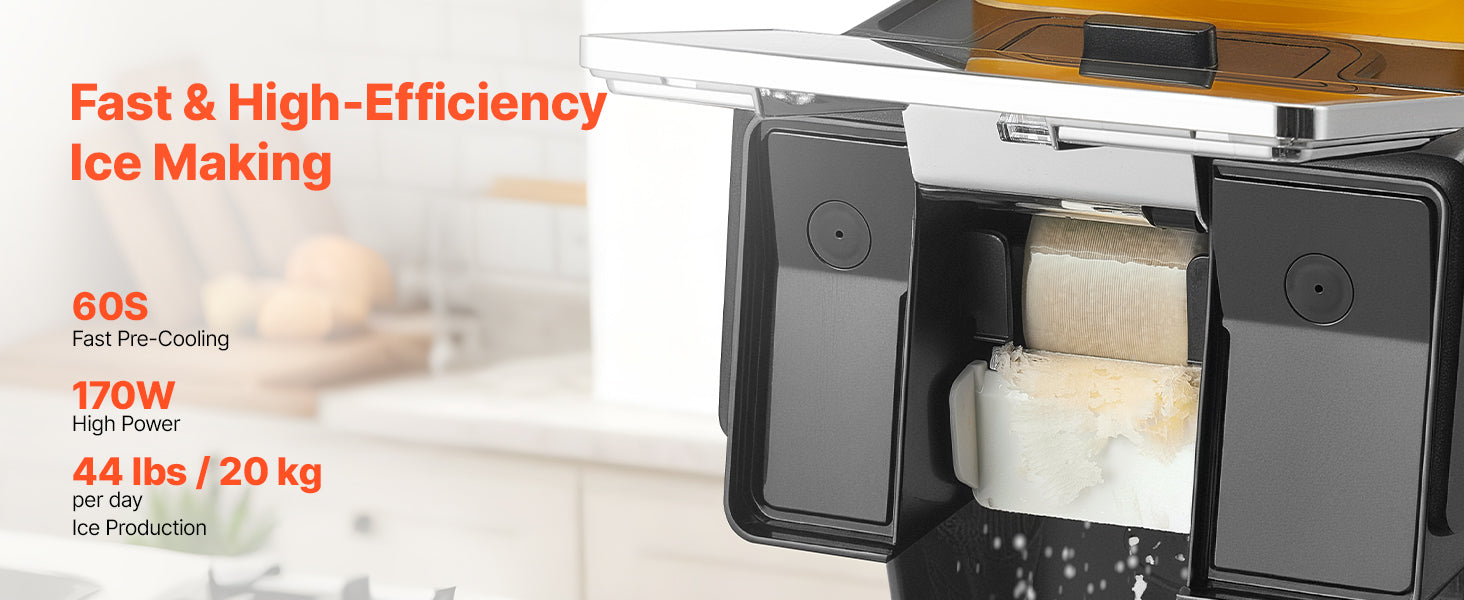 Snowflake Ice Maker Machine 44 lbs/24h Electric Shaved Ice