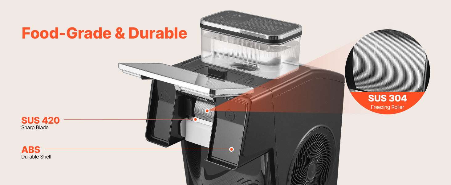 Snowflake Ice Maker Machine 44 lbs/24h Electric Shaved Ice-20kg per 24H / United States