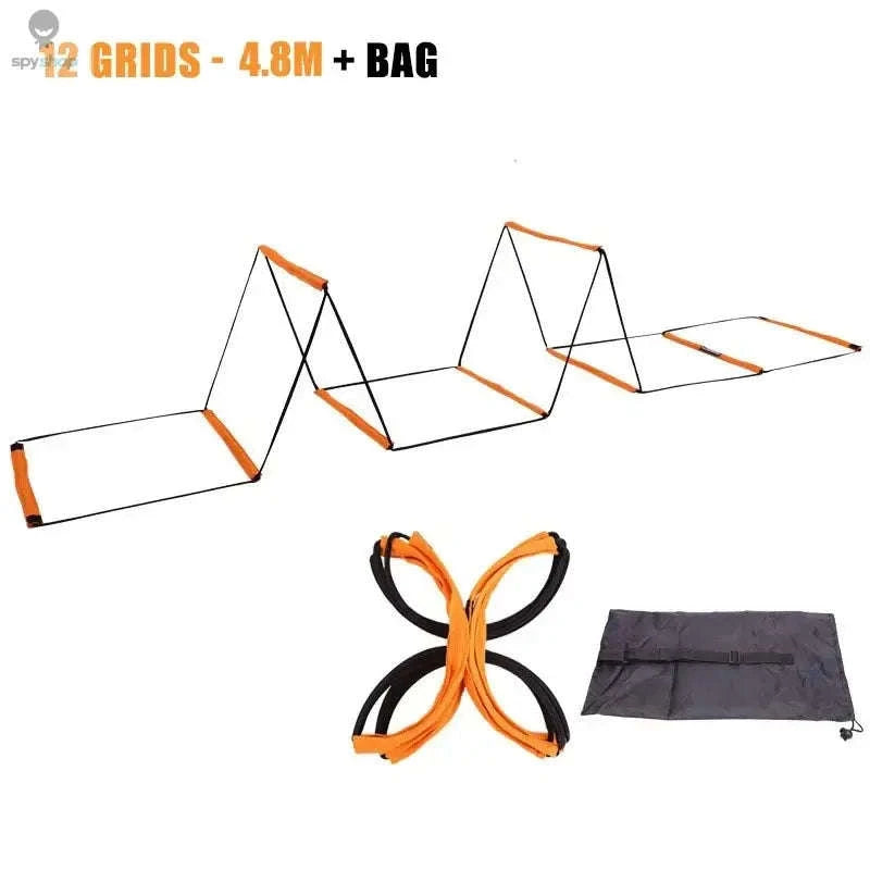 Soccer Agility Ladder – Dual-Purpose Speed, Footwork & Training Tool-Orange-20