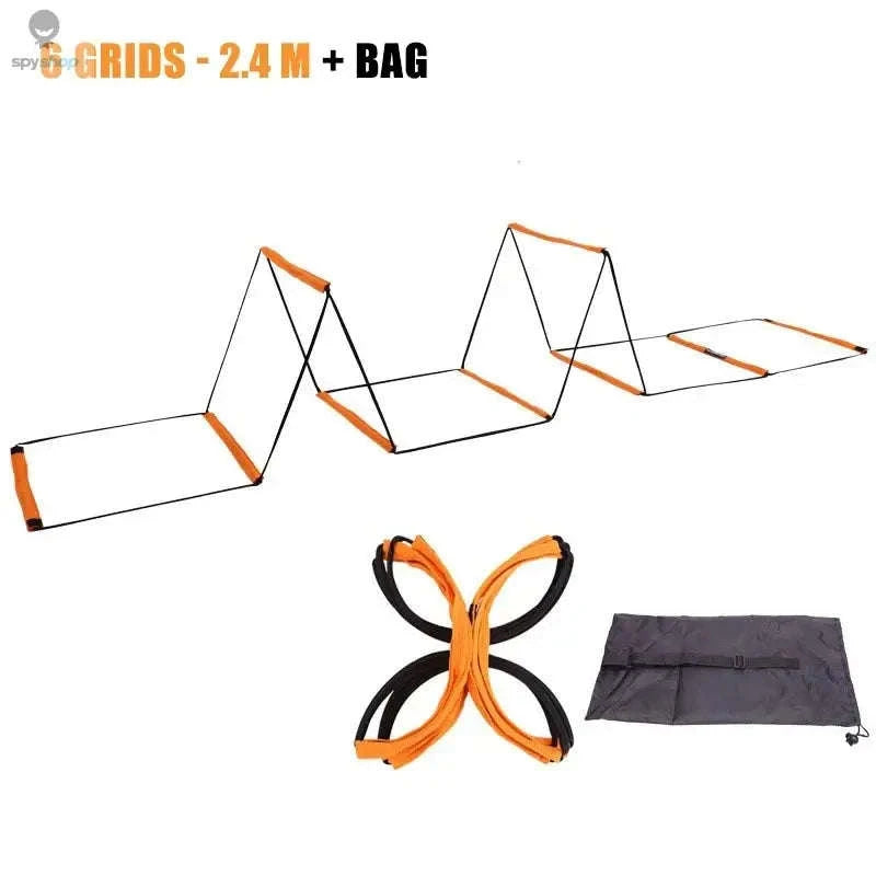 Soccer Agility Ladder – Dual-Purpose Speed, Footwork & Training Tool-Orange-20