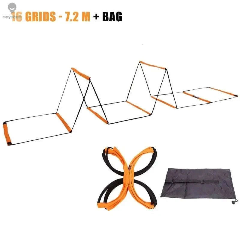 Soccer Agility Ladder for Speed, Footwork and Control-Orange-20